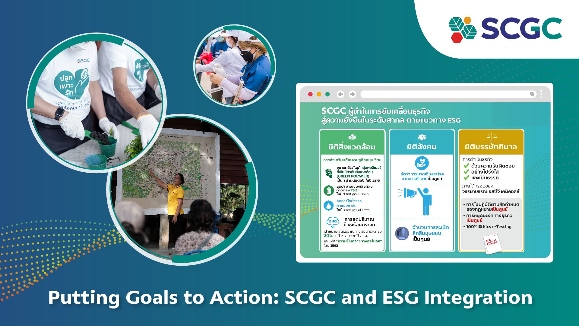 Putting Goals to Action: SCGC and ESG Integration
