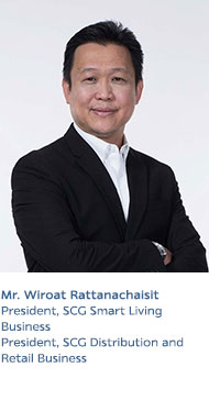 Mr. Wiroat Rattanachaisit
President, SCG Smart Living Business